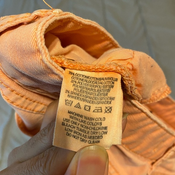 Free People Millennium Peach Pink Skinny Denim Jeans Women's Size 27 - Picture 9 of 9